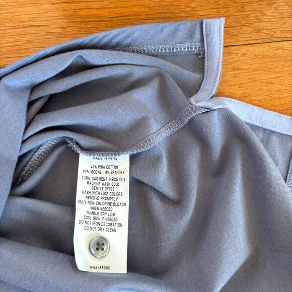 Greyson Polo Shirt Mens M Gray Performance Wolf Logo Golf Outdoors 155950 - Picture 7 of 10